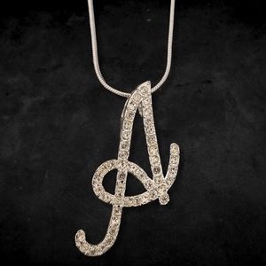 Lane Bryant Letter K Blingy Rope Necklace